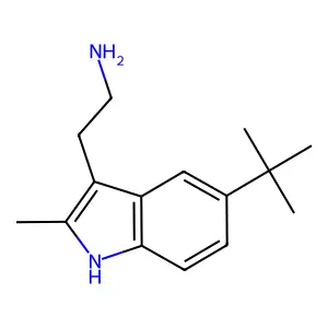 2-(5-叔丁基-2-甲基-1H-吲哚-3-基)乙胺 structure