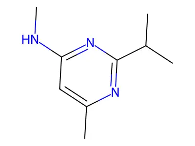 2-Isopropyl-N,6-dimethylpyrimidin-4-amine structure