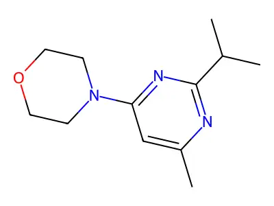 4-(2-Isopropyl-6-methyl-4-pyrimidinyl)morpholine structure
