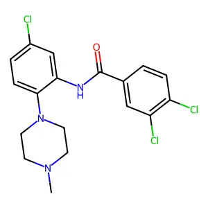 3,4-dichloro-N-[5-chloro-2-(4-methylpiperazin-1-yl)phenyl]benzamide structure