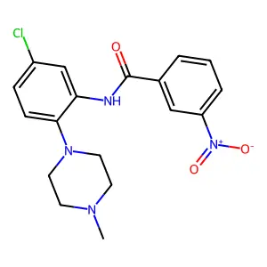 N-[5-chloro-2-(4-methylpiperazino)phenyl]-3-nitrobenzenecarboxamide structure