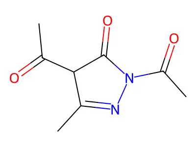 2,4-Diacetyl-5-Methyl-2,4-Dihydro-3H-Pyrazol-3-One structure