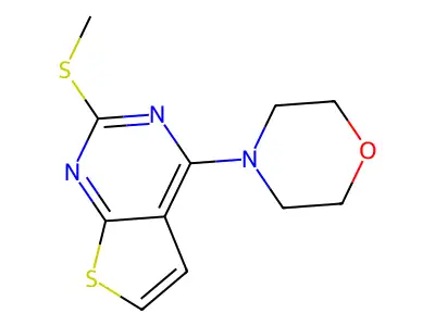 2-(Methylsulfanyl)-4-morpholinothieno[2,3-d]pyrimidine structure