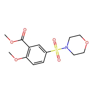 Methyl 2-methoxy-5-(morpholinosulfonyl)benzenecarboxylate structure