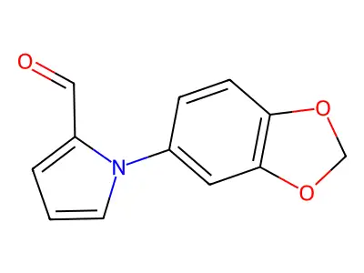 1-(1,3-Benzodioxol-5-yl)-1H-pyrrole-2-carbaldehyde structure
