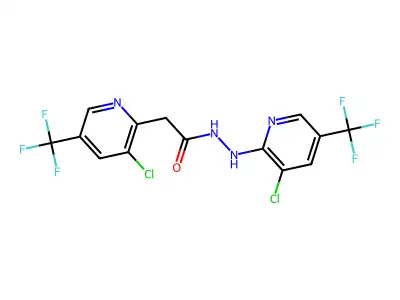 N',2-bis[3-chloro-5-(trifluoromethyl)pyridin-2-yl]acetohydrazide structure