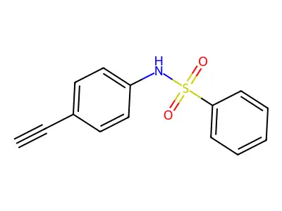 N-(4-ethynylphenyl)benzenesulfonamide structure