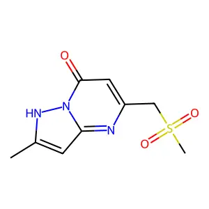 2-Methyl-5-[(methylsulfonyl)methyl]pyrazolo[1,5-a]pyrimidin-7-ol structure