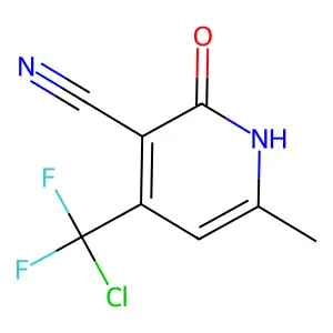 4-[Chloro(difluoro)methyl]-2-hydroxy-6-methylnicotinonitrile structure