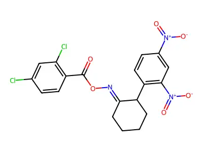 [[2-(2,4-Dinitrophenyl)cyclohexylidene]amino] 2,4-dichlorobenzoate structure