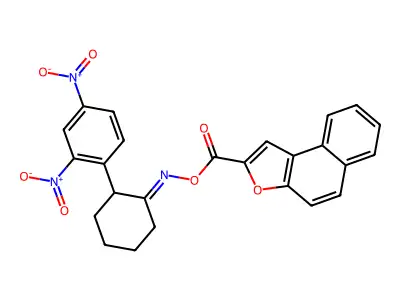 [[2-(2,4-dinitrophenyl)cyclohexylidene]amino] benzo[e][1]benzofuran-2-carboxylate structure