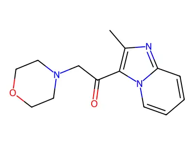1-(2-Methylimidazo[1,2-a]pyridin-3-yl)-2-morpholino-1-ethanone structure