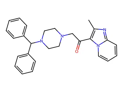 2-(4-Benzhydrylpiperazino)-1-(2-methylimidazo[1,2-a]pyridin-3-yl)-1-ethanone structure