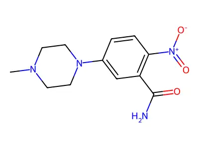 5-(4-Methylpiperazin-1-yl)-2-nitrobenzamide structure