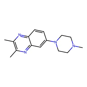 2,3-Dimethyl-6-(4-methylpiperazin-1-yl)quinoxaline structure