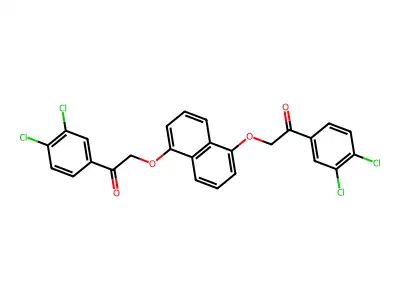 1-(3,4-dichlorophenyl)-2-({5-[2-(3,4-dichlorophenyl)-2-oxoethoxy]-1-naphthyl}oxy)-1-ethanone structure