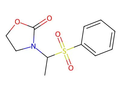 3-[1-(Phenylsulfonyl)ethyl]-1,3-oxazolan-2-one structure