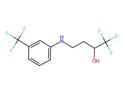 1,1,1-Trifluoro-4-[3-(trifluoromethyl)anilino]-2-butanol structure