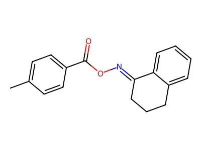 (3,4-dihydro-2H-naphthalen-1-ylideneamino) 4-methylbenzoate structure