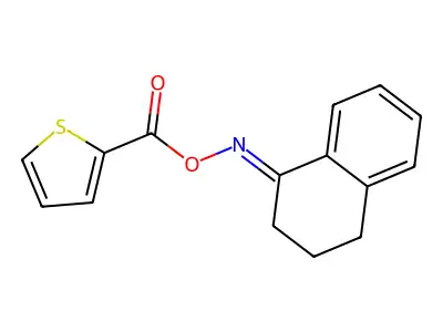 (3,4-dihydro-2H-naphthalen-1-ylideneamino) thiophene-2-carboxylate structure