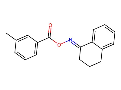3-methylbenzoic acid (3,4-dihydro-2H-naphthalen-1-ylideneamino) ester structure