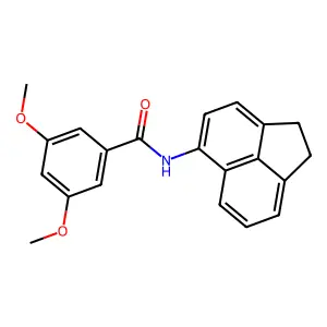 N-(1,2-dihydroacenaphthylen-5-yl)-3,5-dimethoxybenzamide structure