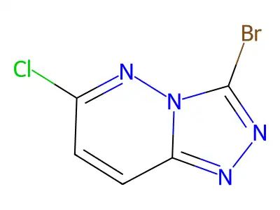 3-Bromo-6-chloro-(1,2,4)triazolo(4,3-b)pyridazine structure