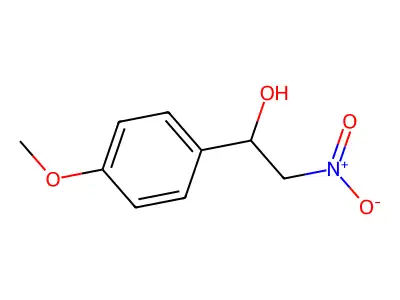 4-Methoxy-alpha-(nitromethyl)benzyl alcohol structure