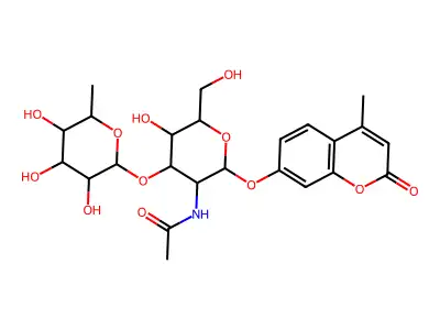 Fuc1-  -3GlcNAc1-b-4MU structure