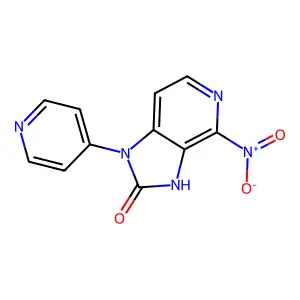 4-nitro-1-(pyridin-4-yl)-1H-imidazo[4,5-c]pyridin-2(3H)-one structure