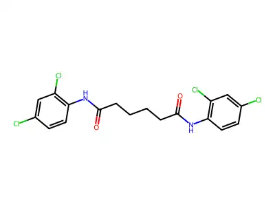 N(1),N(6)-Bis(2,4-dichlorophenyl)hexanediamide structure