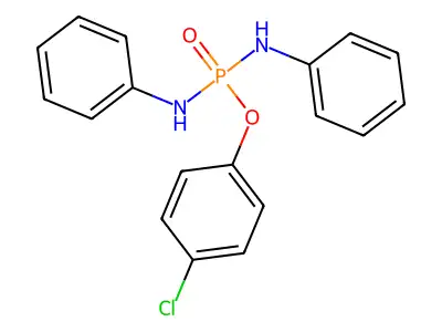 4-chlorophenyl N,N'-diphenyldiamidophosphate structure