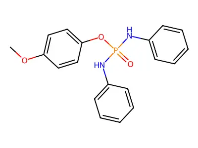 4-methoxyphenyl N,N'-diphenyldiamidophosphate structure
