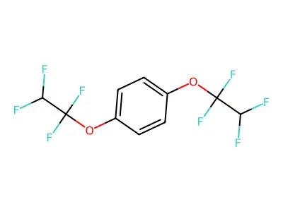 1,4-Bis(1,1,2,2-tetrafluoroethoxy)benzene structure