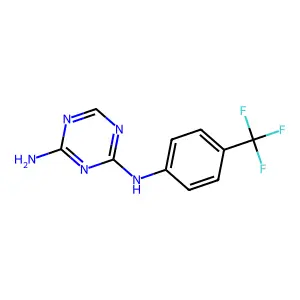 N~2~-[4-(Trifluoromethyl)phenyl]-1,3,5-triazine-2,4-diamine structure