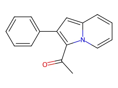 1-(2-Phenylindolizin-3-yl)ethanone structure