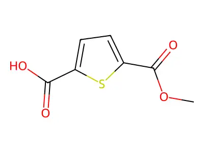5-(Methoxycarbonyl)thiophene-2-carboxylic acid structure