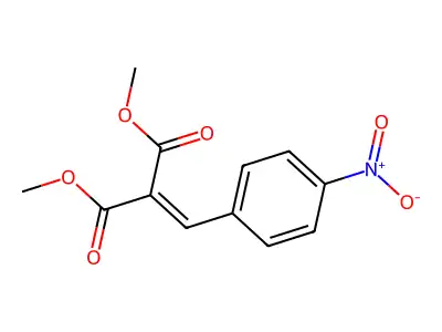 Dimethyl (4-nitrobenzylidene)malonate structure