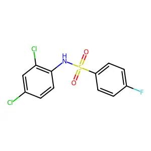 N-(2,4-dichlorophenyl)-4-fluorobenzenesulfonamide structure