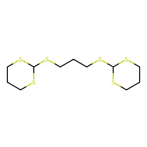 2-[3-(1,3-Dithian-2-ylsulfanyl)propylsulfanyl]-1,3-dithiane structure