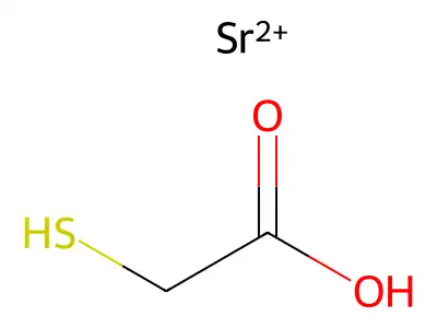 mercaptoacetic acid, strontium salt structure