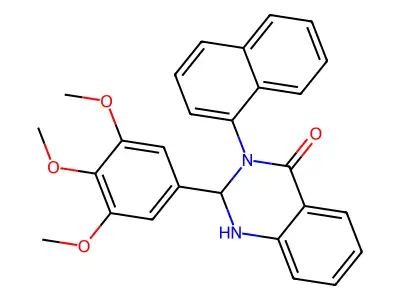 3-Naphthalen-1-yl-2-(3,4,5-trimethoxyphenyl)-1,2-dihydroquinazolin-4-one structure