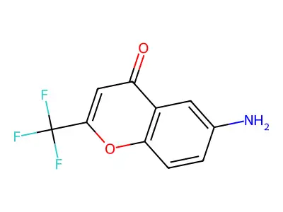 6-amino-2-(trifluoromethyl)-4H-chromen-4-one structure