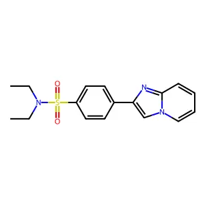 N,N-Diethyl-4-imidazo[1,2-a]pyridin-2-yl-benzenesulfonamide structure