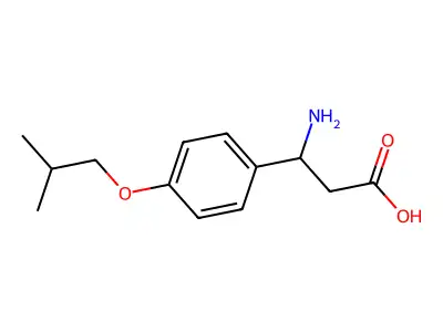 3-Amino-3-(4-isobutoxyphenyl)propanoic acid structure