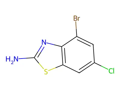 4-Bromo-6-chloro-1,3-benzothiazol-2-amine structure