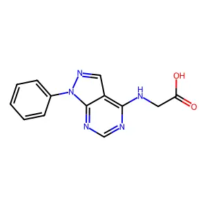 (1-Phenyl-1H-pyrazolo[3,4-d]pyrimidin-4-yl)glycine structure