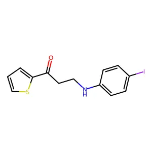 3-(4-Iodoanilino)-1-(2-thienyl)-1-propanone structure