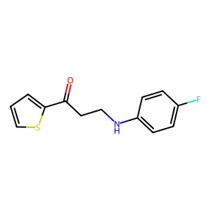 3-(4-Fluoroanilino)-1-(2-thienyl)-1-propanone structure