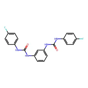 1-(4-Fluorophenyl)-3-[3-[(4-fluorophenyl)carbamoylamino]phenyl]urea structure